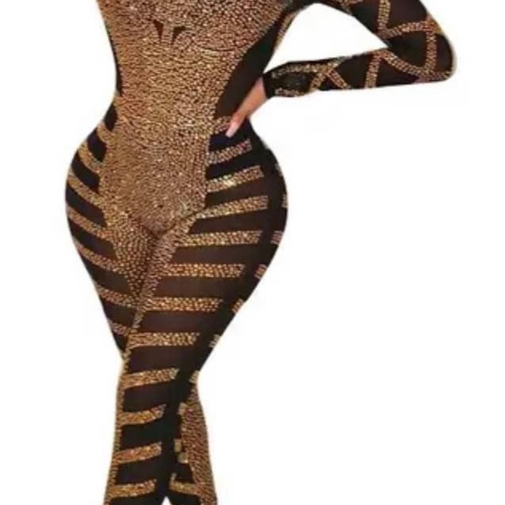 Black and Gold Jumpsuit